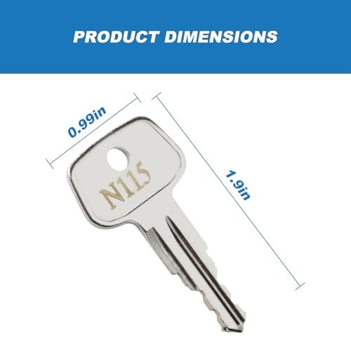 Hugexpen N115 Key Replacement for Thule Rack Core, Key Cylinder for Bike Rack Lock, Roof Cargo Lock, Roof Rack Locks, Cross Bars, Towers, Ski Rack Etc - Image 2
