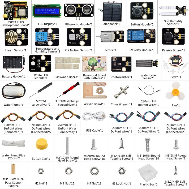 Keyestudio IoT Control Smart Farm Starter Kit for Arduino ESP32 - Image 2