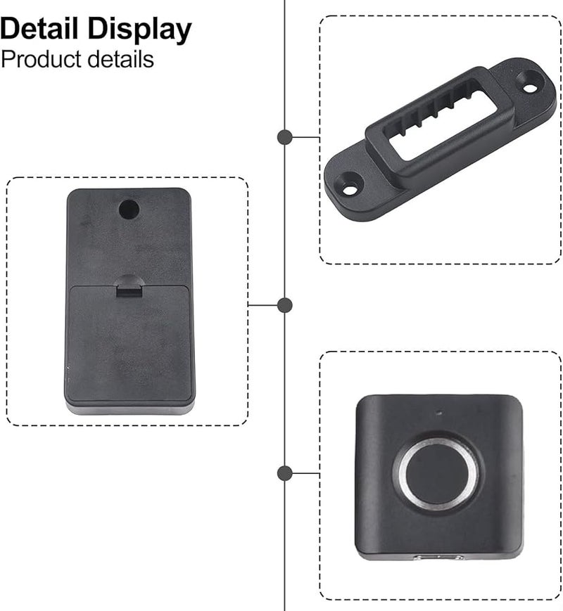 Smart Biometric Fingerprint Cabinet Lock 20 Fingerprints Keyless Privacy Drawer Wardrobe Child Safety Electric Lock - Image 5