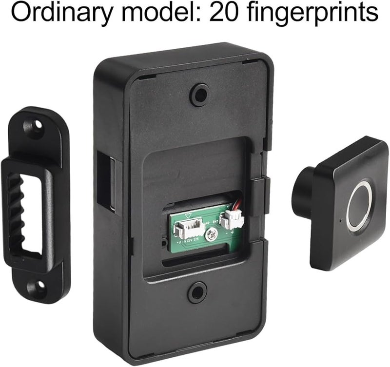 Smart Biometric Fingerprint Cabinet Lock 20 Fingerprints Keyless Privacy Drawer Wardrobe Child Safety Electric Lock - Image 3