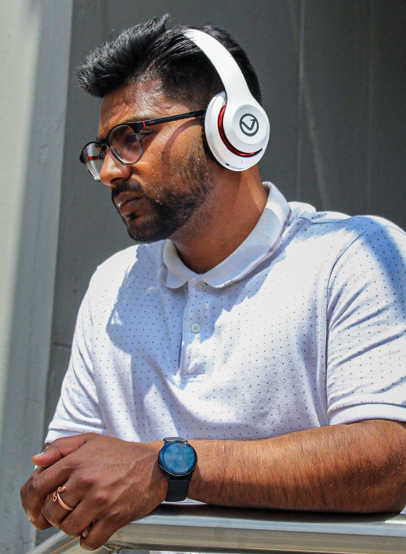 فولكانو سماعات بلوتوث من سلسلة Volkano Impulse - بيضاء - Image 2