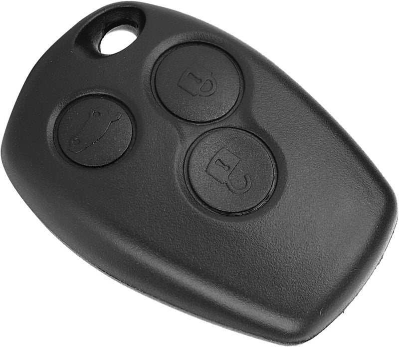 3 Button Car Remote Key Fob Case, ABS Compact Shell Cover, Wear and Tear Protection for Logan Sandero Clio Fluence Vivaro Master - Image 1