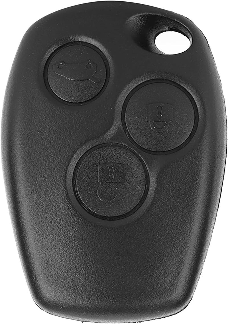 3 Button Car Remote Key Fob Case, ABS Compact Shell Cover, Wear and Tear Protection for Logan Sandero Clio Fluence Vivaro Master - Image 2