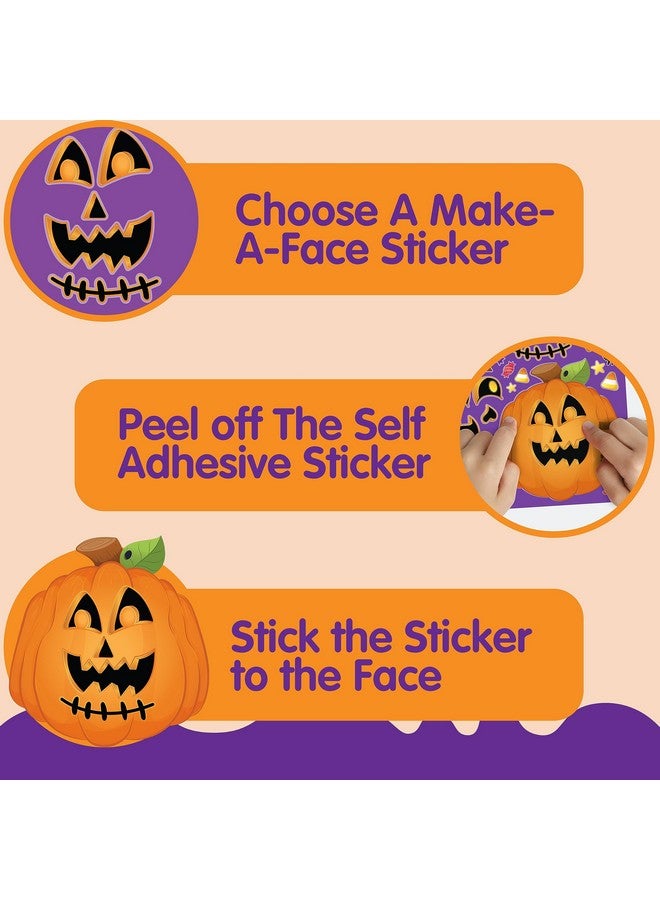 JOYIN 36 PCS Halloween Pumpkin Stickers, Party Favor for Kids, Art Crafts Party Supplies, Pumpkin Decorating Face Sticker Sheets with 9 Designs, Halloween Goodies Classroom Activities Games - Image 3