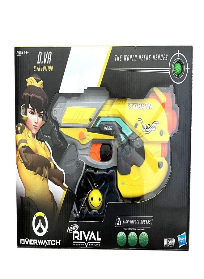 Overwatch NERF B.Va Special Edition D.Va Rival Blaster with 3 Rival Rounds - Image 1