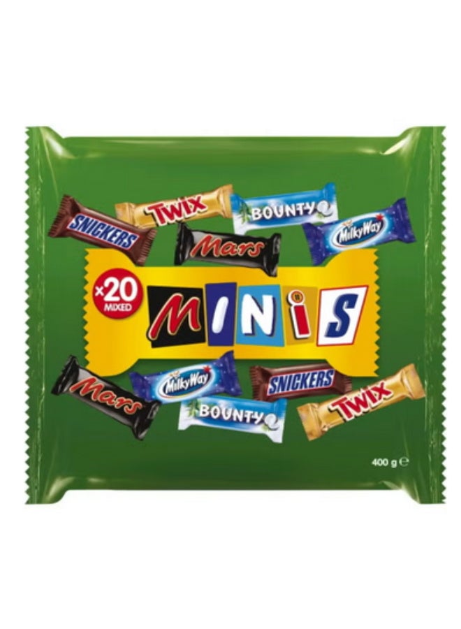 Minis Mixed Chocolate 400g (20 pieces)
