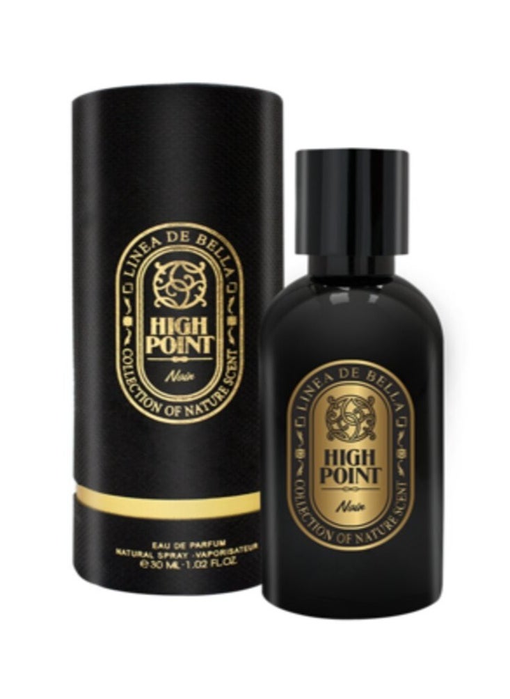 Linea De Bella Highpoint Collection Noir EDP 30ML | Luxury Perfume for Men | Long Lasting Amber Perfume for Men with Woody  - Image 1