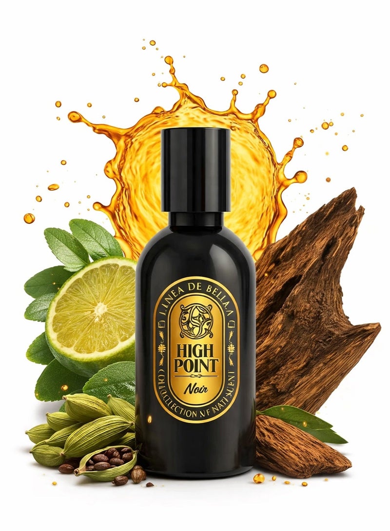 Linea De Bella Highpoint Collection Noir EDP 30ML | Luxury Perfume for Men | Long Lasting Amber Perfume for Men with Woody - Image 1