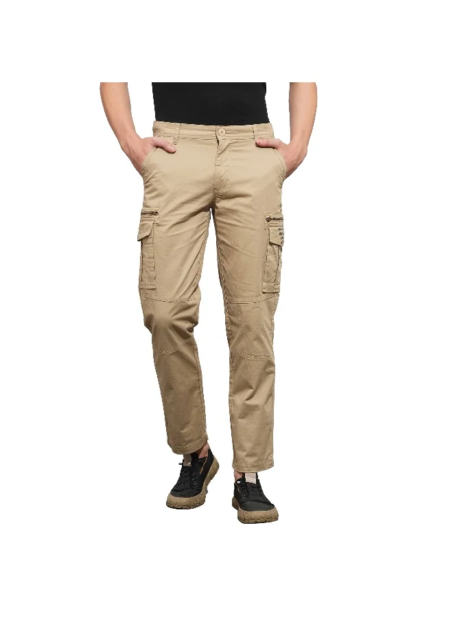 Being Human Mens Cream Easy Fit Cargos