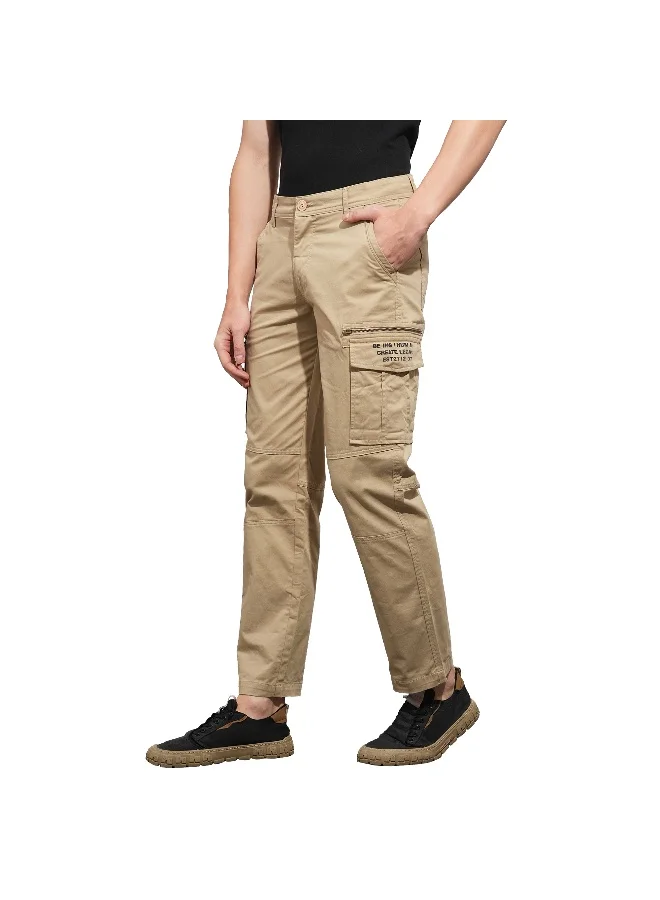 Being Human Mens Cream Easy Fit Cargos