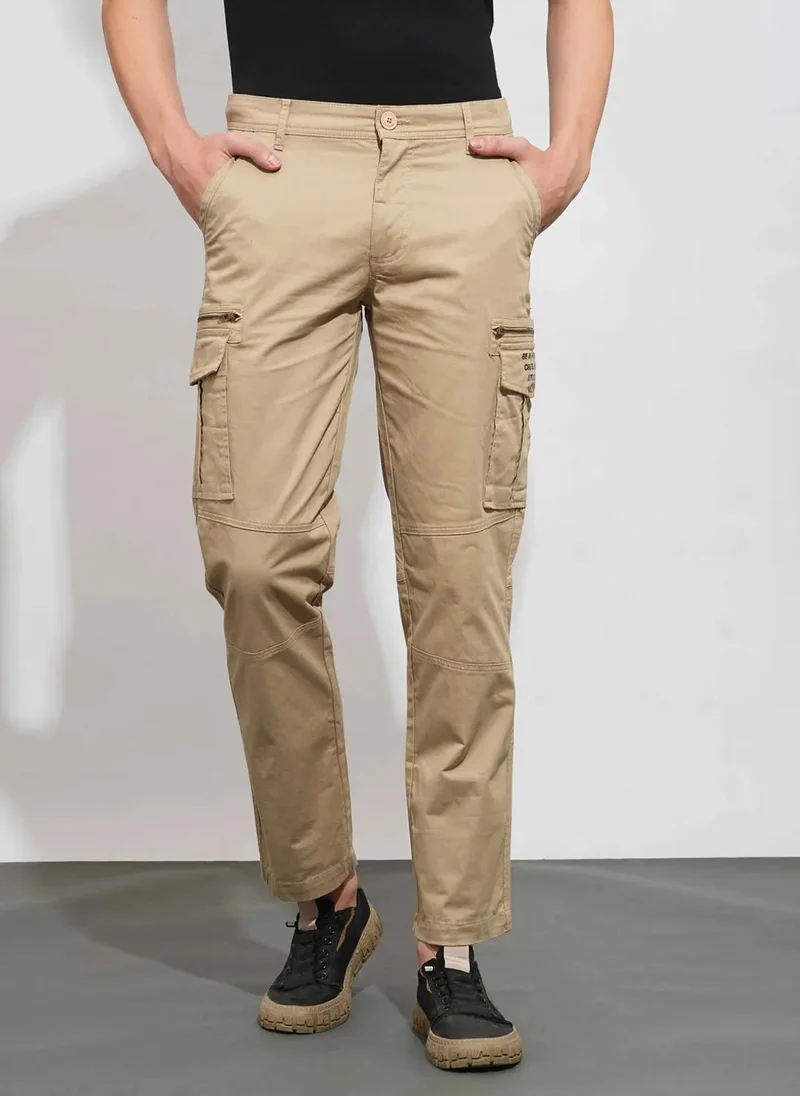 Being Human CREAM Men Classic Cargos Trousers for Men | Best Price UAE