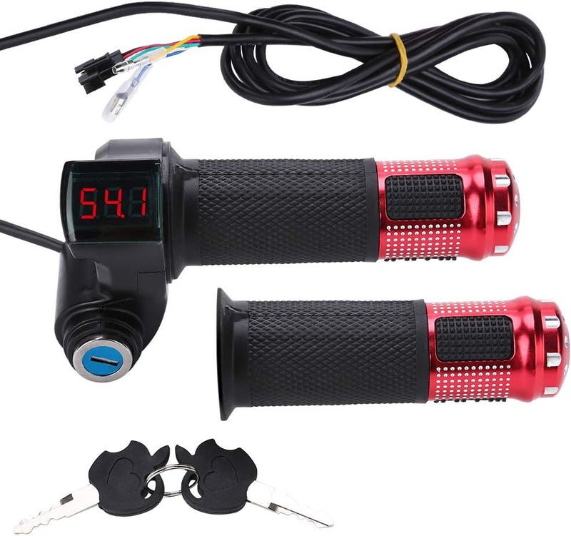 راحة مؤشر جهد بطارية السكوتر الكهربائي مع شاشة LED ومفتاح تشغيل/قفل/مسرع - Image 1