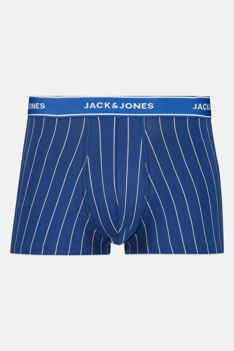 Jack Jones Men 1 Pack Brand Logo Boxer Trunks, Multicolor - Image 1
