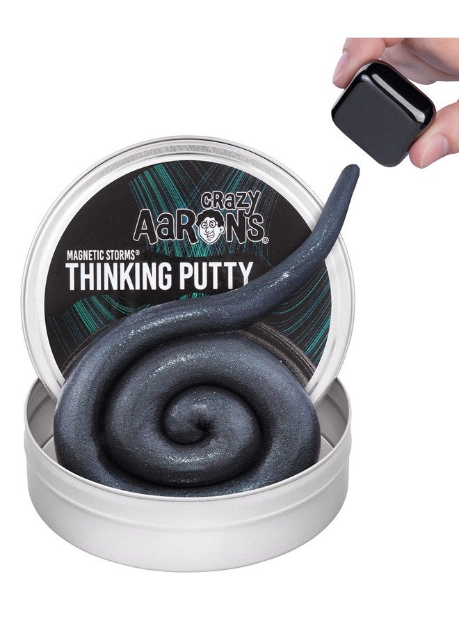 كريزي أرونز معجون التفكير الجذاب الغريب من Crazy Aaron's Magnetic Storms® - معجون تفكير من الصفيح مقاس 4 بوصات - معجون لعب حسي غير سام - لا يجف أبدًا - لعبة إبداعية للأطفال والكبار - Image 1