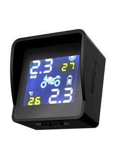 NIBEMINENT Solar Wireless Motorcycle Tire Pressure Monitoring System  - Image 1