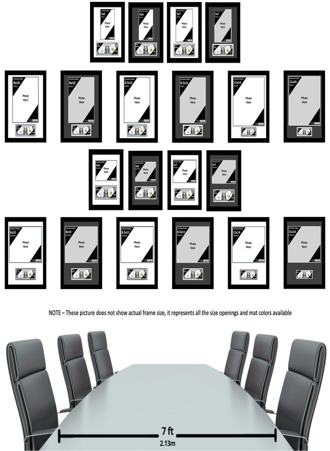 Creative Picture Frames 4x6 First Dollar Photo Frame Holds US Currency and 4x6 Horizontal Media Photograph with Black Mat - Image 5