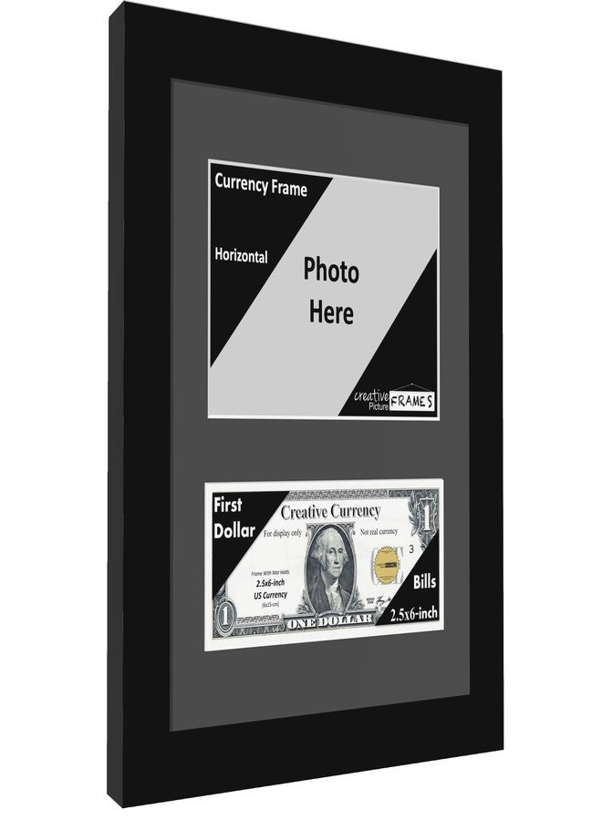 Creative Picture Frames 4x6 First Dollar Photo Frame Holds US Currency and 4x6 Horizontal Media Photograph with Black Mat - Image 2