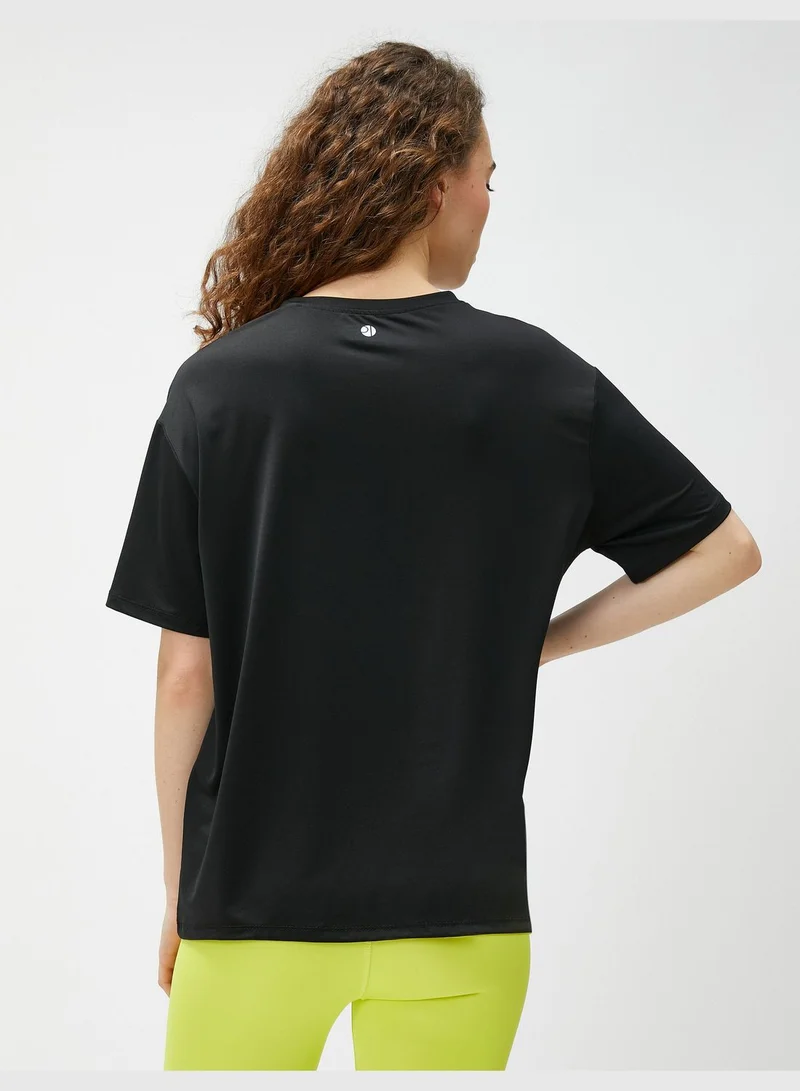 كوتون Oversized Sport T-Shirt Printed
