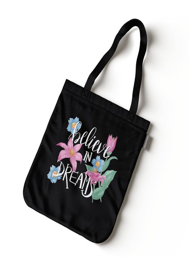 TrendoPrint Large Tote Bag for Women with Zip, Stylish Cotton Handbags, Canvas Tote Bags for College & Groceries NTBDB8 - Image 1