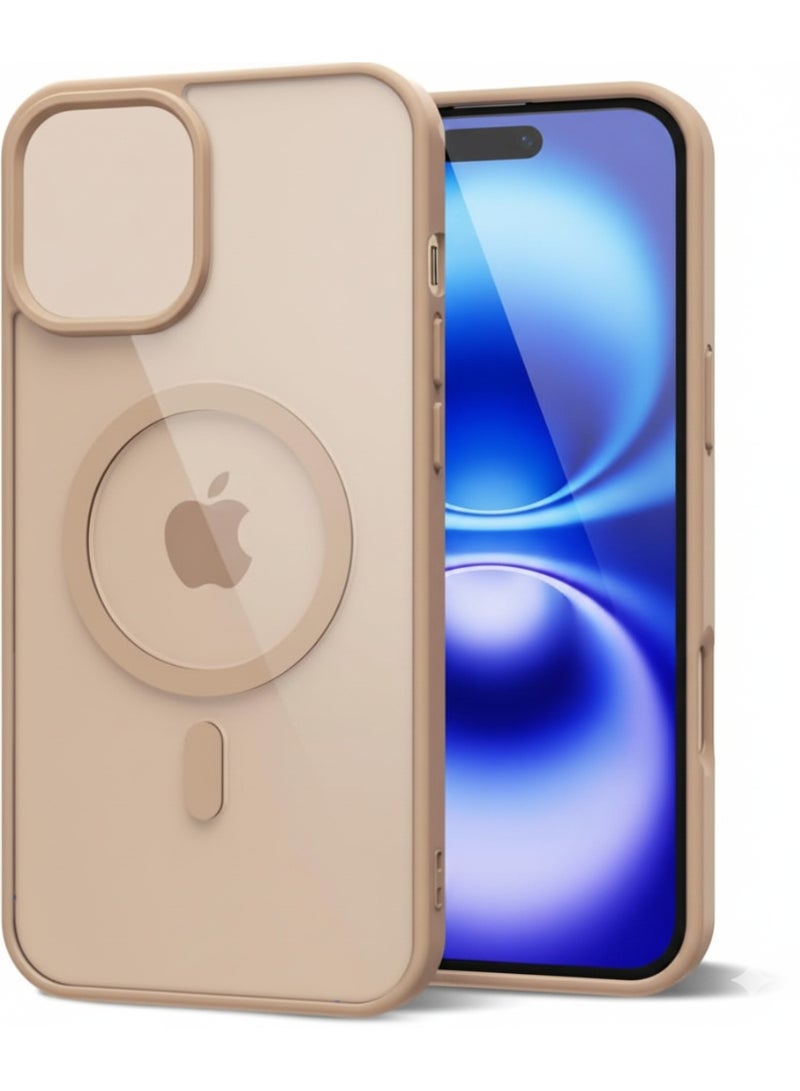 أكاليكس جراب مغناطيسي شفاف لهاتف iPhone 11 Pro Max، متوافق مع MagSafe، غطاء فاخر مطلي، جراب هاتف واقي شفاف ناعم من مادة TPU مقاوم للصدمات (بني)