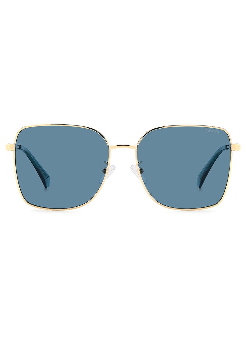 Polaroid Women's Polarized Square Sunglasses - Pld 4158/G/S/X Gold Millimeter - Lens Size: 58 Mm  - Image 3