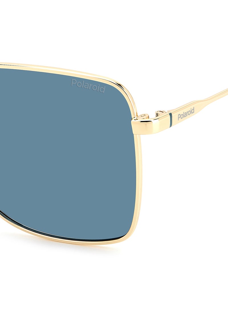Polaroid Women's Polarized Square Sunglasses - Pld 4158/G/S/X Gold Millimeter - Lens Size: 58 Mm  - Image 5