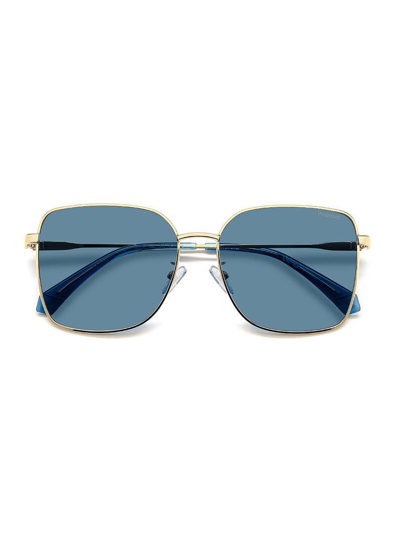 Polaroid Women's Polarized Square Sunglasses - Pld 4158/G/S/X Gold Millimeter - Lens Size: 58 Mm  - Image 4