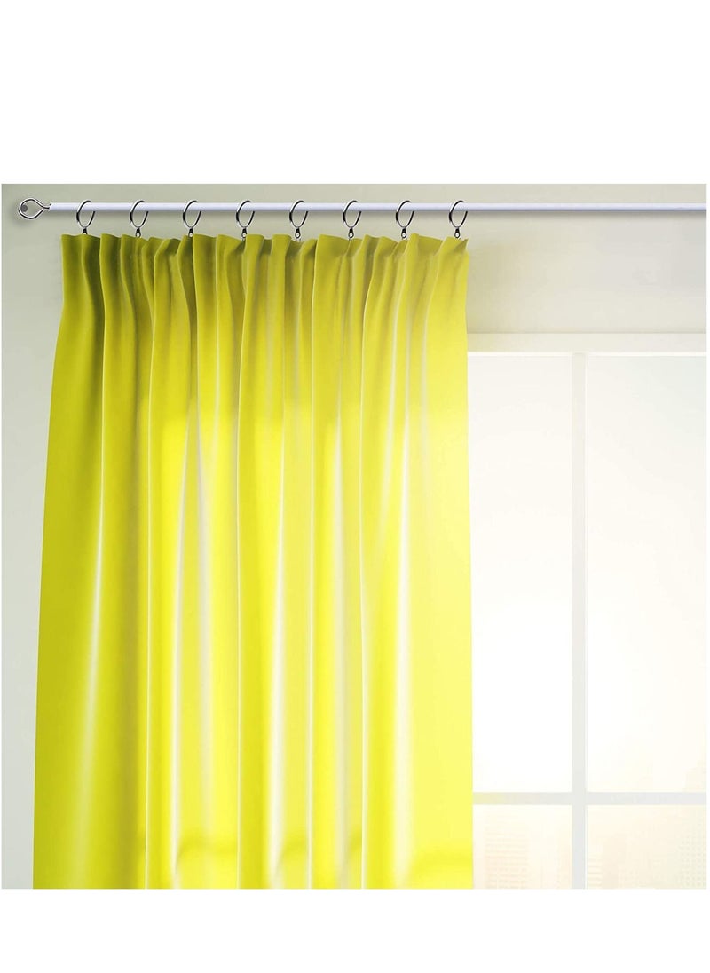 QUOTEL - Quotel Curtain Wire 7 Metres Net Curtain Wire Cord Cable with 6 Hooks and 6 Eyes Spring Curtain Rod, Picture Hanging Wire - Image 1