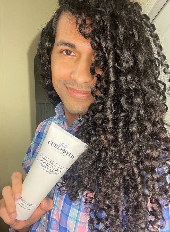 CURLSMITH Shine Cream, Leave-In Conditioner, Moisturising, Sensitive, Fragrance Free for All Curl and Hair Types, Vegan (2 fl oz) Travel or Trial Size - Image 4