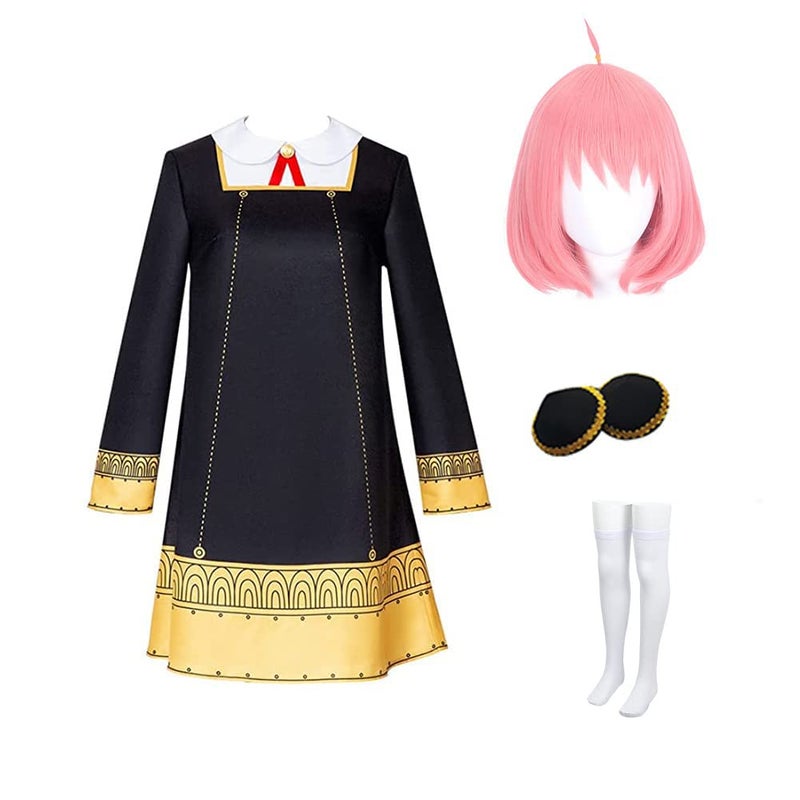 Lmetsky Anime Cosplay Costume Dress Suit Unifrom Outfit With Wig Halloween Party - Image 1