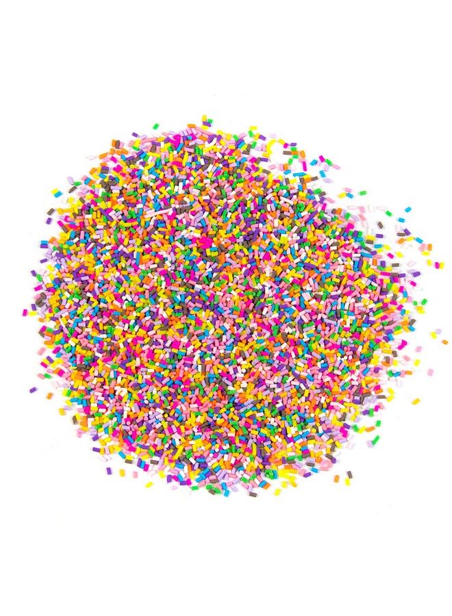 AUEAR 100G Colorful Fake Candy Sweets Sugar Faux Sprinkles Polymer Resin Sprinkle Clay Nail Art Slices For Diy Crafts Phone Case Fake Cake Dessert Simulation Food Decorations(Color A) - Image 2