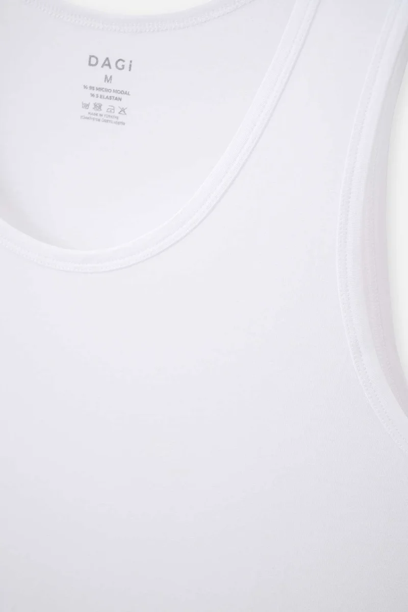 dagi 2 Pack Tanktop U-neck Cotton Blend Slim Fit Underwear