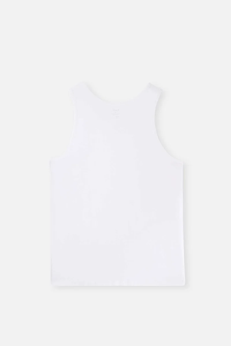 dagi 2 Pack Tanktop U-neck Cotton Blend Slim Fit Underwear