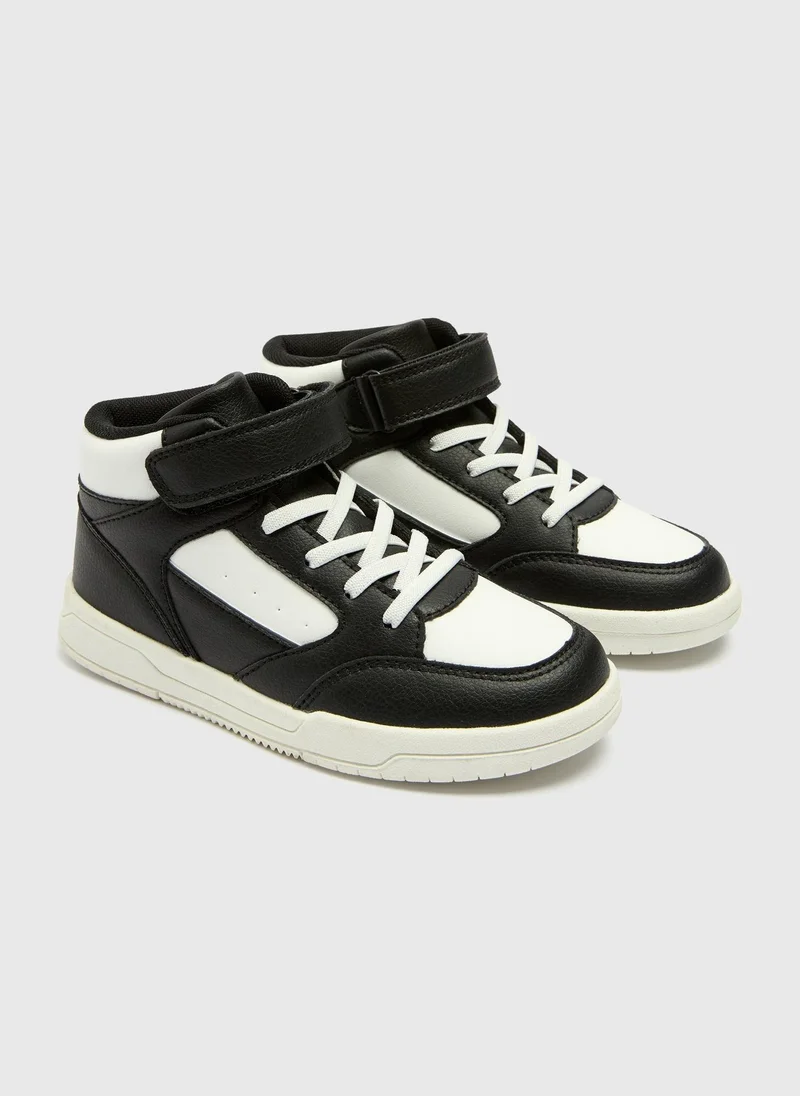 Matalan Boys Black High Top Trainers