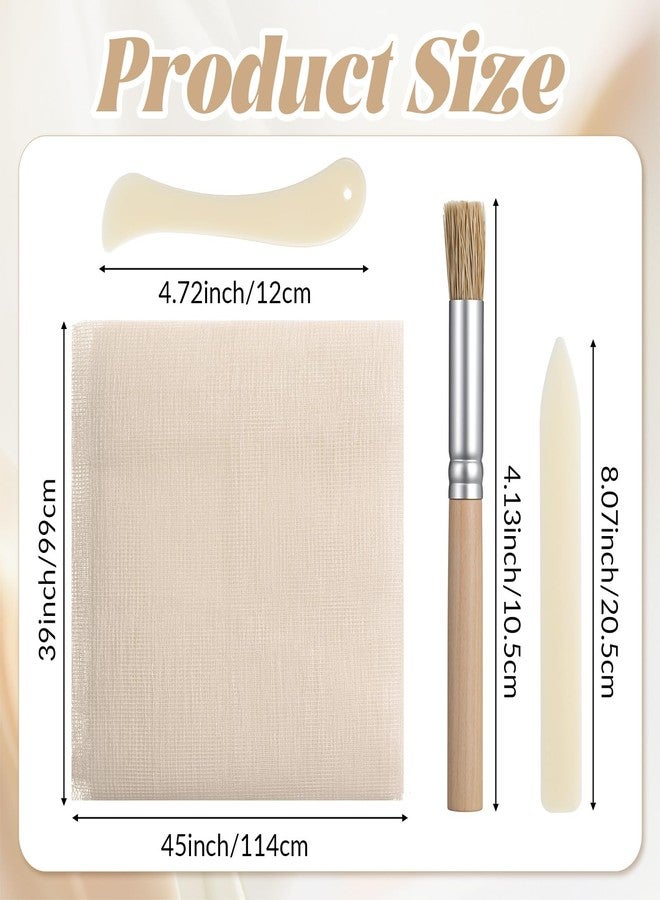 salbsever Book Repair Kit, Bookbinding Supplies, Book Binding Materials, Includes Archival Acid-Free Cloth, Bone Folder Tools, Glue Brush, Bookbinding Kit for Repairing Old Books, Documents, and Magazines - Image 2