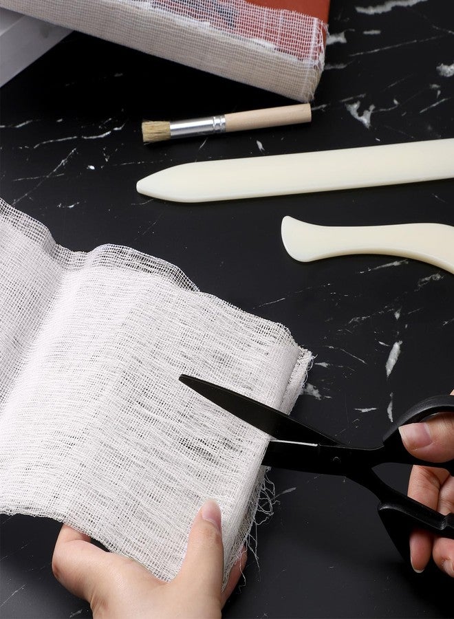 salbsever Book Repair Kit, Bookbinding Supplies, Book Binding Materials, Includes Archival Acid-Free Cloth, Bone Folder Tools, Glue Brush, Bookbinding Kit for Repairing Old Books, Documents, and Magazines - Image 4