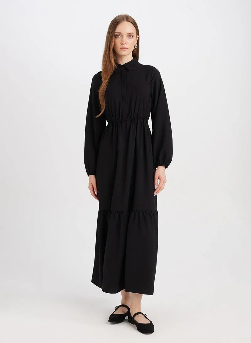 DeFacto Tiered Black Dress