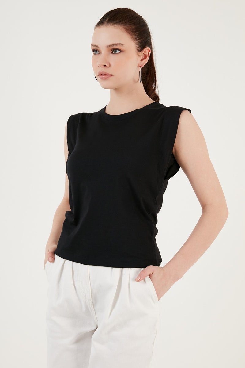 Lela Crew Neck Cotton T Shirt Women's T SHIRT 5864019  - Image 2