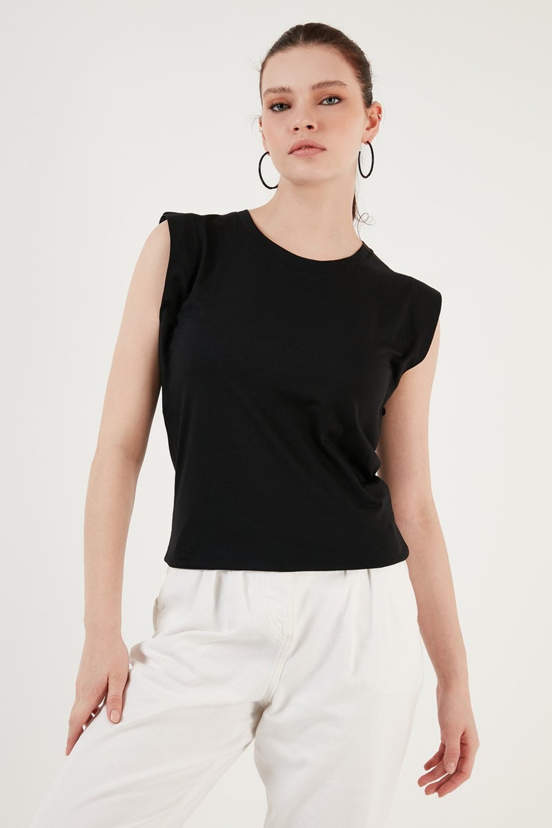 Lela Crew Neck Cotton T Shirt Women's T SHIRT 5864019  - Image 3