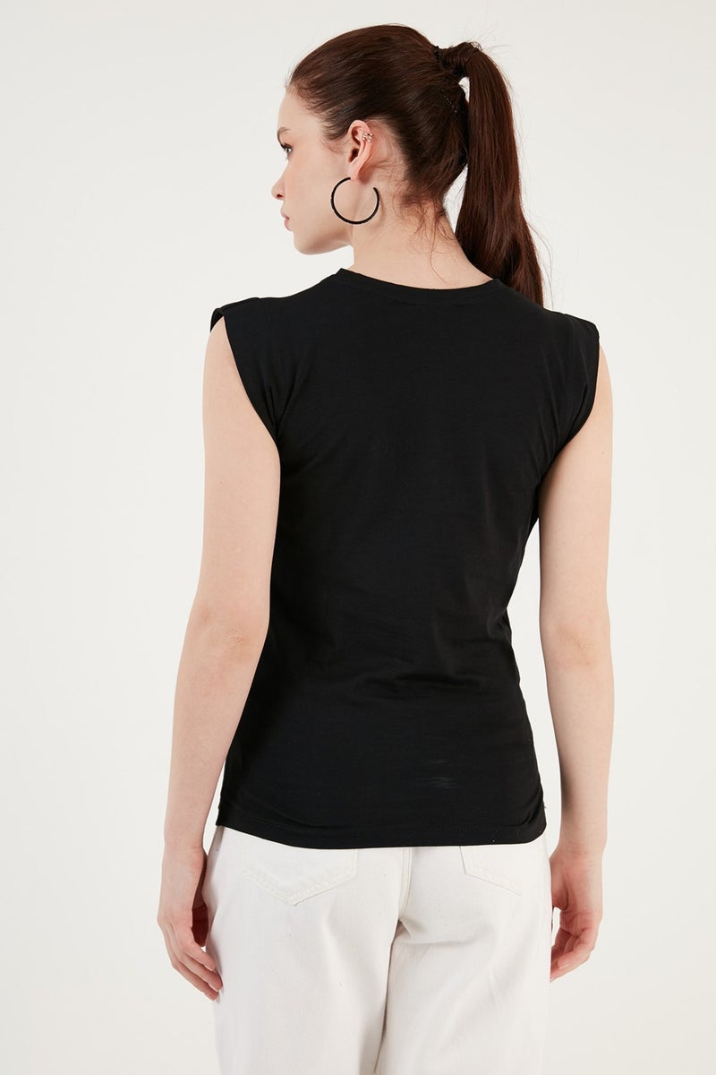 Lela Crew Neck Cotton T Shirt Women's T SHIRT 5864019  - Image 5