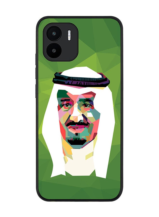 Stylizedd Rugged Black edge case for Xiaomi Redmi A2 / Xiaomi Redmi A1 Slim fit Soft Case Flexible Rubber Edges Anti Drop TPU Gel Thin Cover - Malek Salman Modern - Image 1