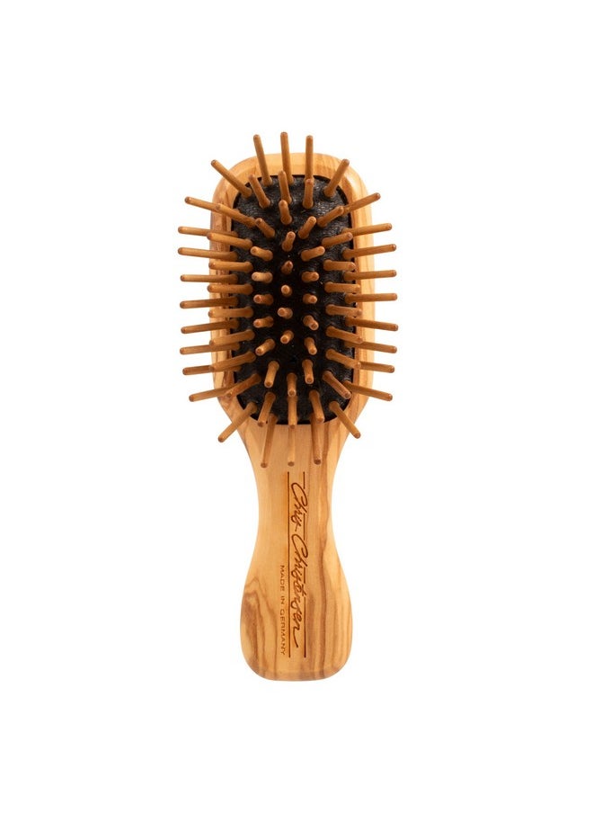 Chris Christensen Dog Brush, 20 Mm Tiny Tot, Wood Pin Series, Groom Like A Professional, Readl Wood Pins, 100% StaticFree, Redistribute Natural Oils Into Coat, Reduces Painful Pulling  - Image 1