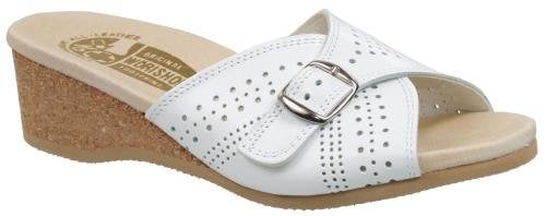 Worishofer Women's 251 Buckled Slide,White,37 EU (US Women's 7 M) - Image 4