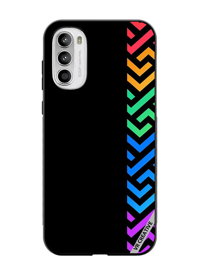 VR CREATIVE Protective Case Cover For Motorola Moto G82 Abstract Design Multicolour - Image 1