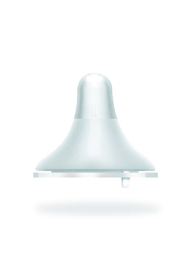 Nurtur Nurtur Cozi - Narrow Neck Silicone 3 Flow Rate Teats - X-Nude  - Image 1