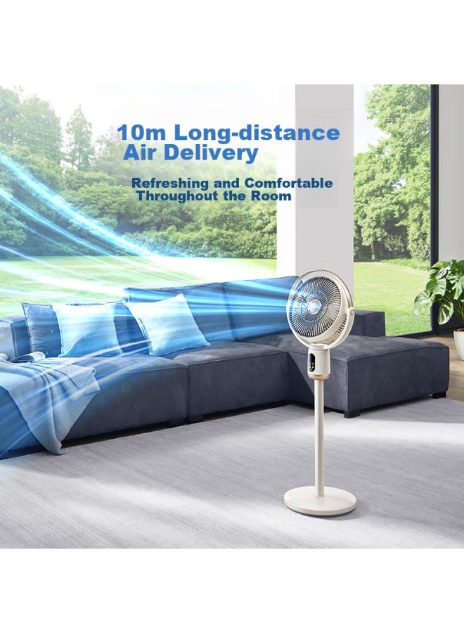 morphy richards Morphyrichards Electric Fan, Floor Fan, Household Dc Inverter Quiet Oscillating Fan, Level 1 Energy Efficiency, 7 Blades, High Air Volume, Remote Control Electric Fan Mr3702 - Image 2