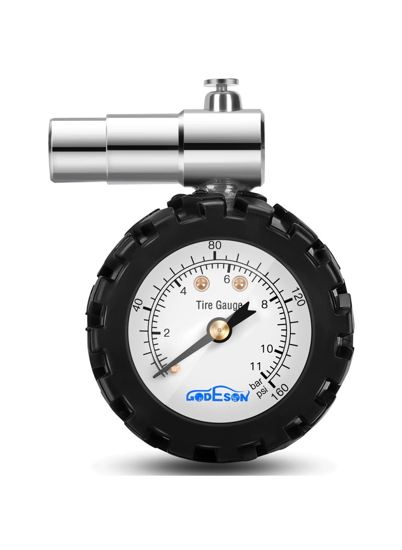 GODESON GODESON Presta Valve BicycleTire Pressure Gauge 0-160psi and 0-11bar  - Image 1