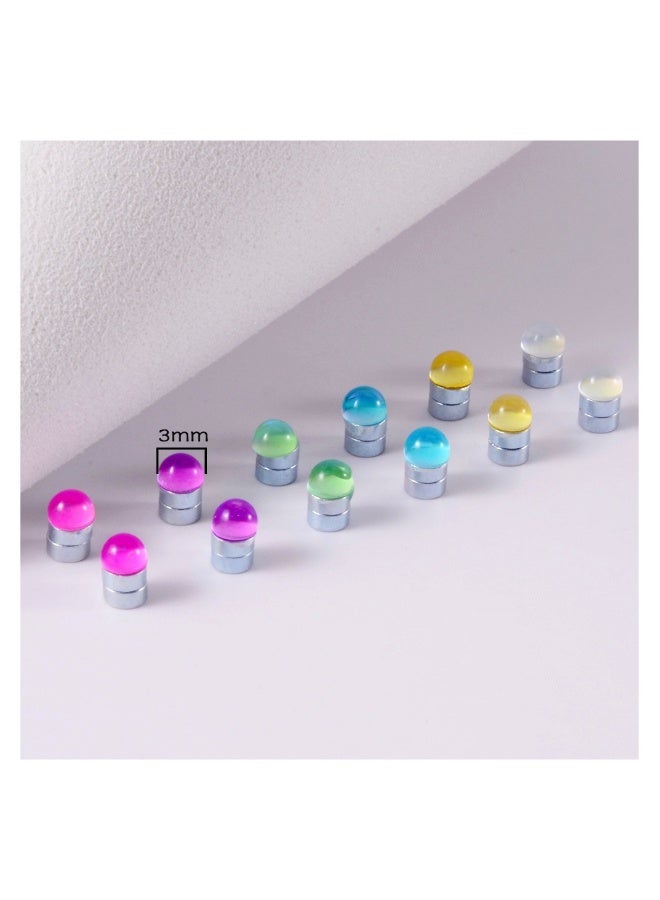 Stylish Non Pierced Magnetic Nose Studs and Crystal Earrings 2 Pairs 24 Pieces Uni Fashion Jewelry for All Occasions - Image 2