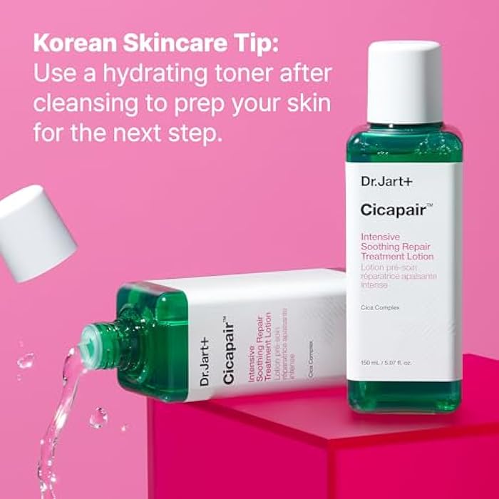 Dr.Jart+ Cicapair Intensive Soothing Repair Treatment Liquid Korean Face Lotion to Reduce Redness with Centella Asiatica | Hydrating Toner | Korean Skin Care, 5.07 Fl Oz - Image 5
