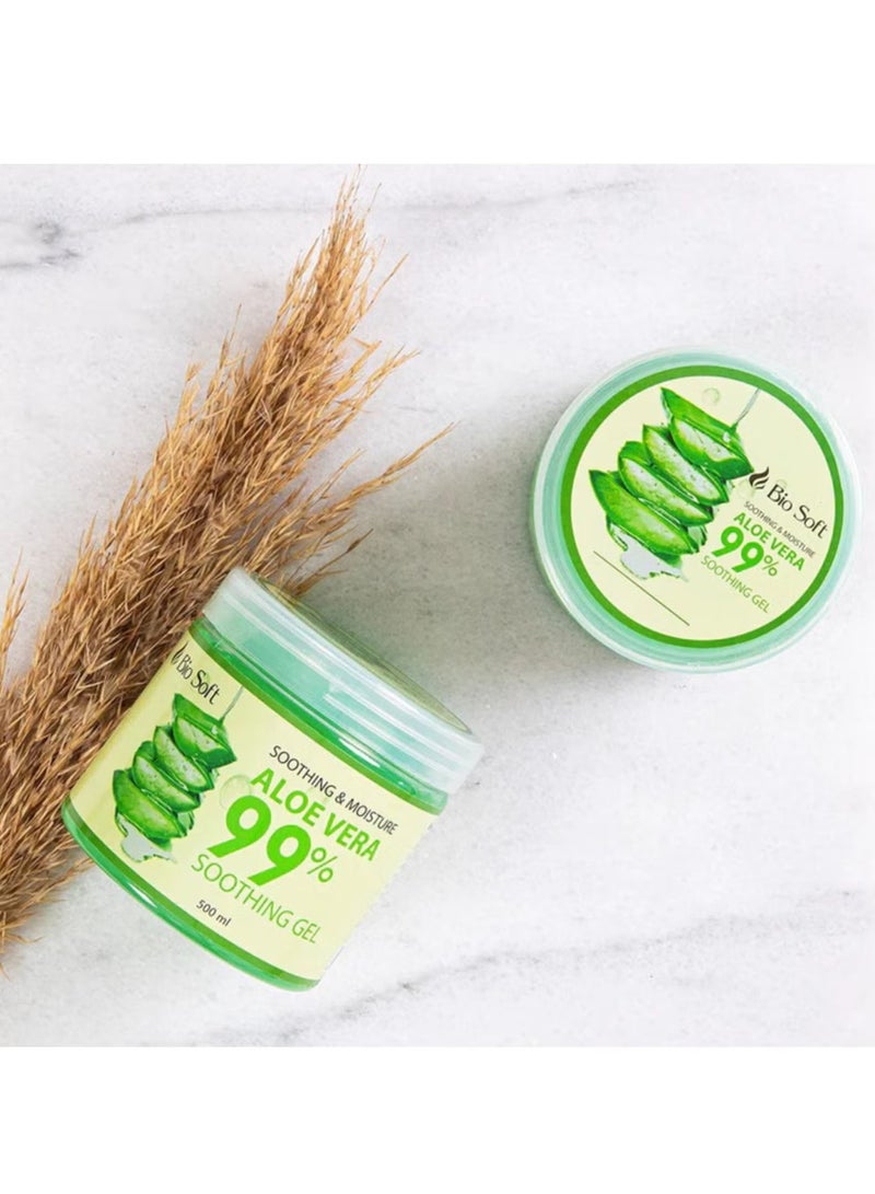 Bio Soft Aloe Vera Soothing Gel - 500ml - Image 2